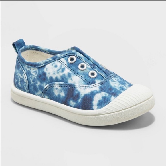 Cat & Jack Tie Dye Slip On Sneakers Size 7 - Picture 3 of 4
